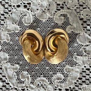 SOLD Signed Christian Dior Clip on Earrings